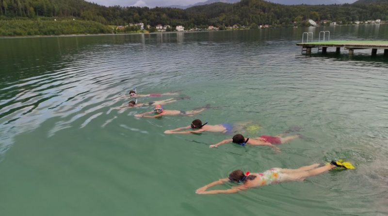 Der richtige Schwimmstil wird geübt