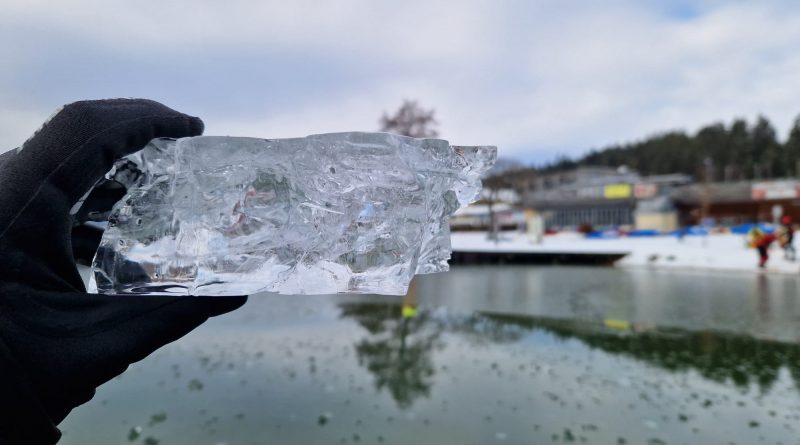 Sicher im Eis: Übung am Klopeiner See