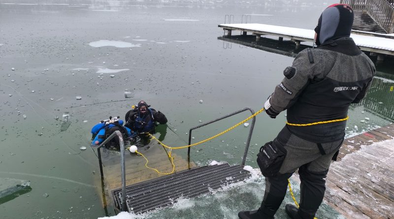 Eistauchtraining mit der Einsatzstelle Ferndorf